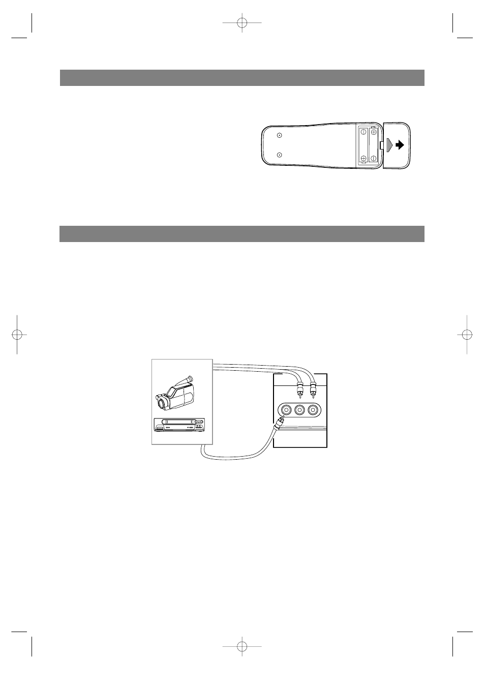 Installing the batteries, Connecting to external input jacks | Sylvania SRDVC2019 User Manual | Page 12 / 44