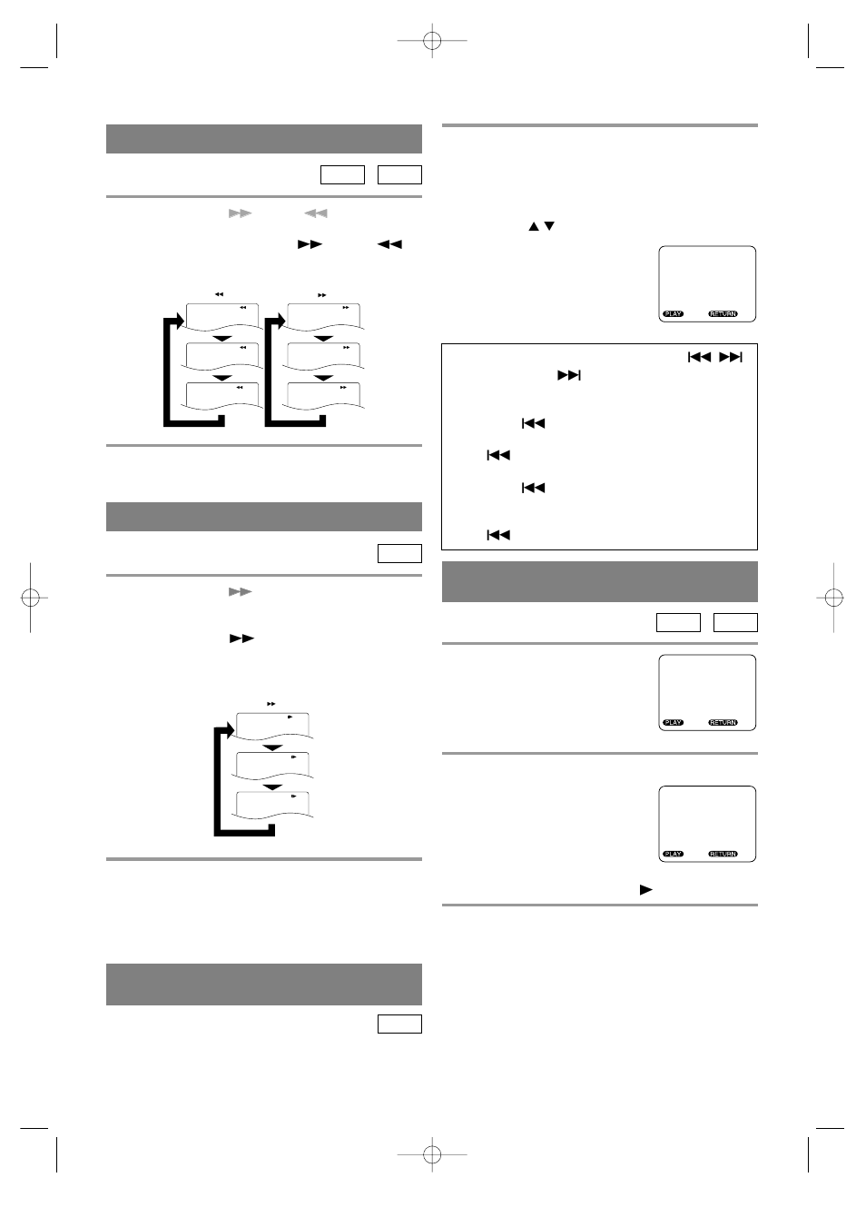 Fast forward/reverse, Slow motion, Starting from a desired time count | Starting from a desired track | Sylvania SRDVC2019 User Manual | Page 23 / 44