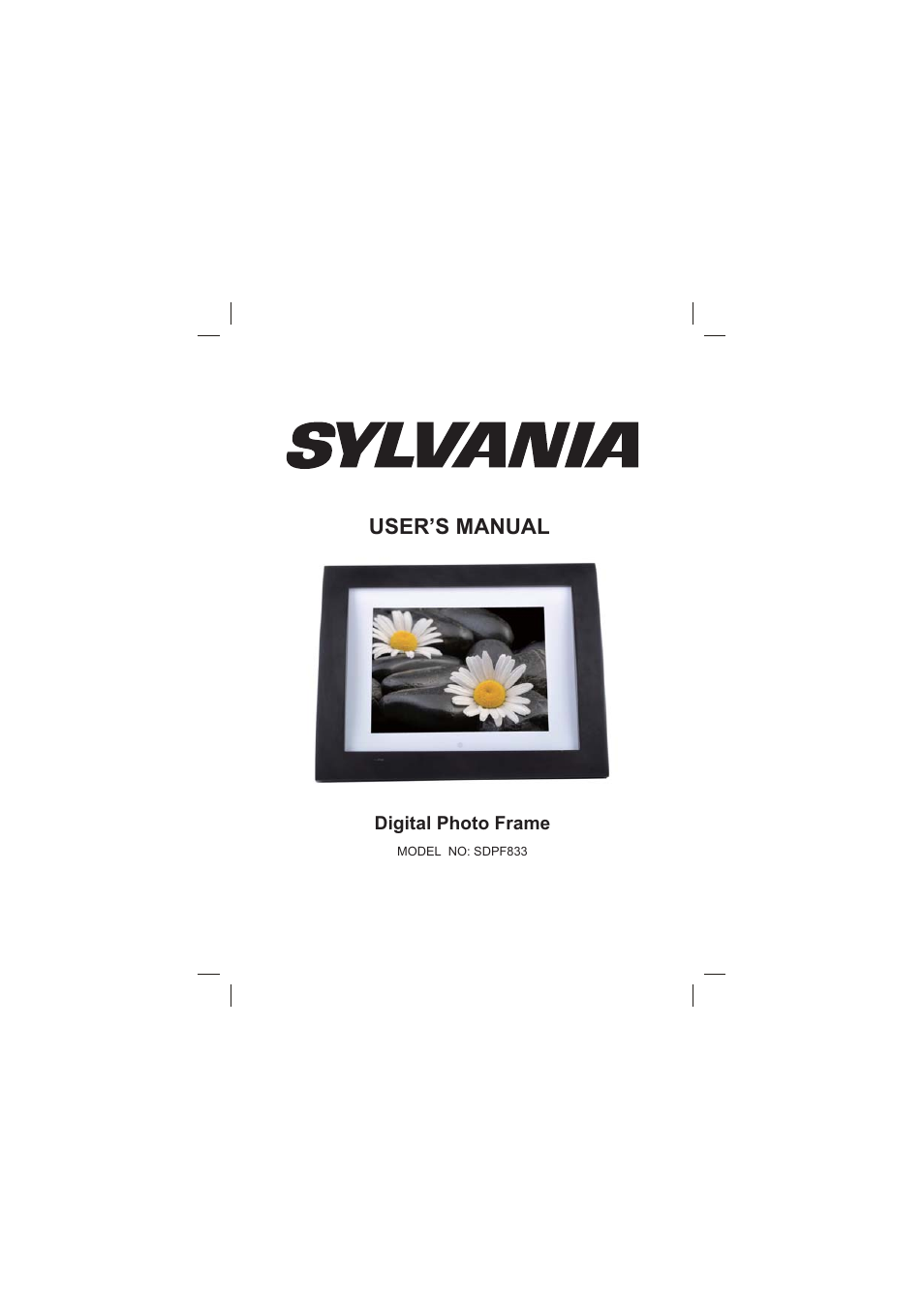 Sylvania SDPF833 User Manual | 12 pages
