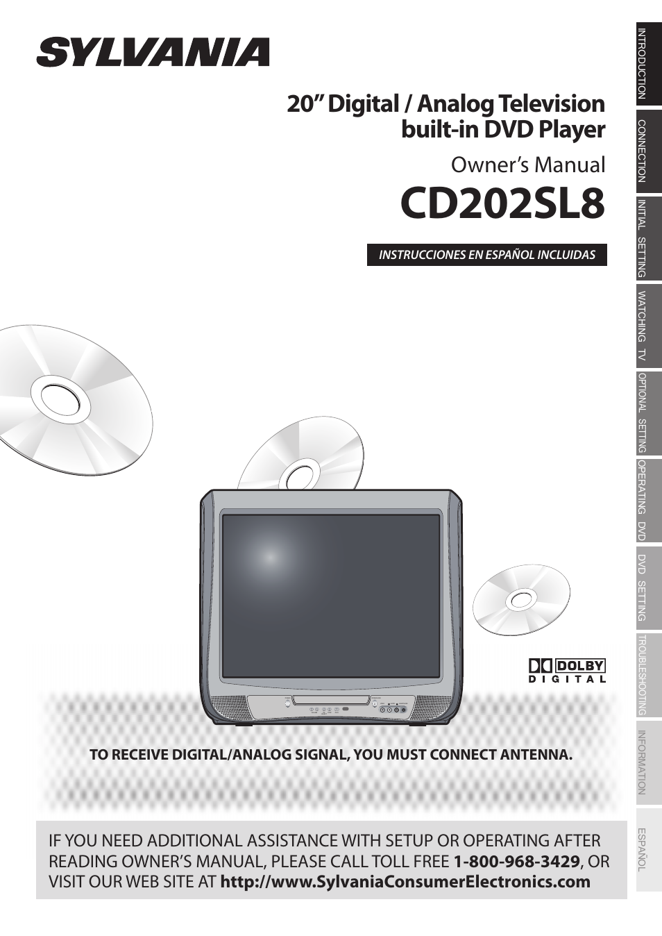 Sylvania CD202SL8 User Manual | 84 pages