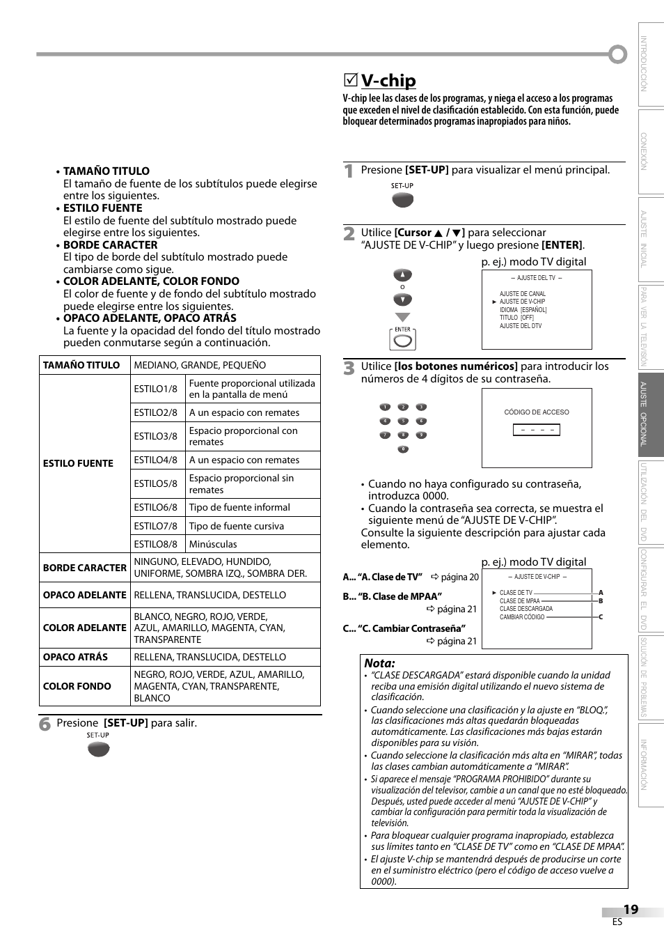 V-chip | Sylvania CD202SL8 User Manual | Page 61 / 84