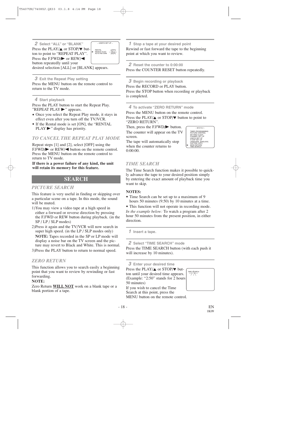 Search | Sylvania SRC2319 User Manual | Page 18 / 32