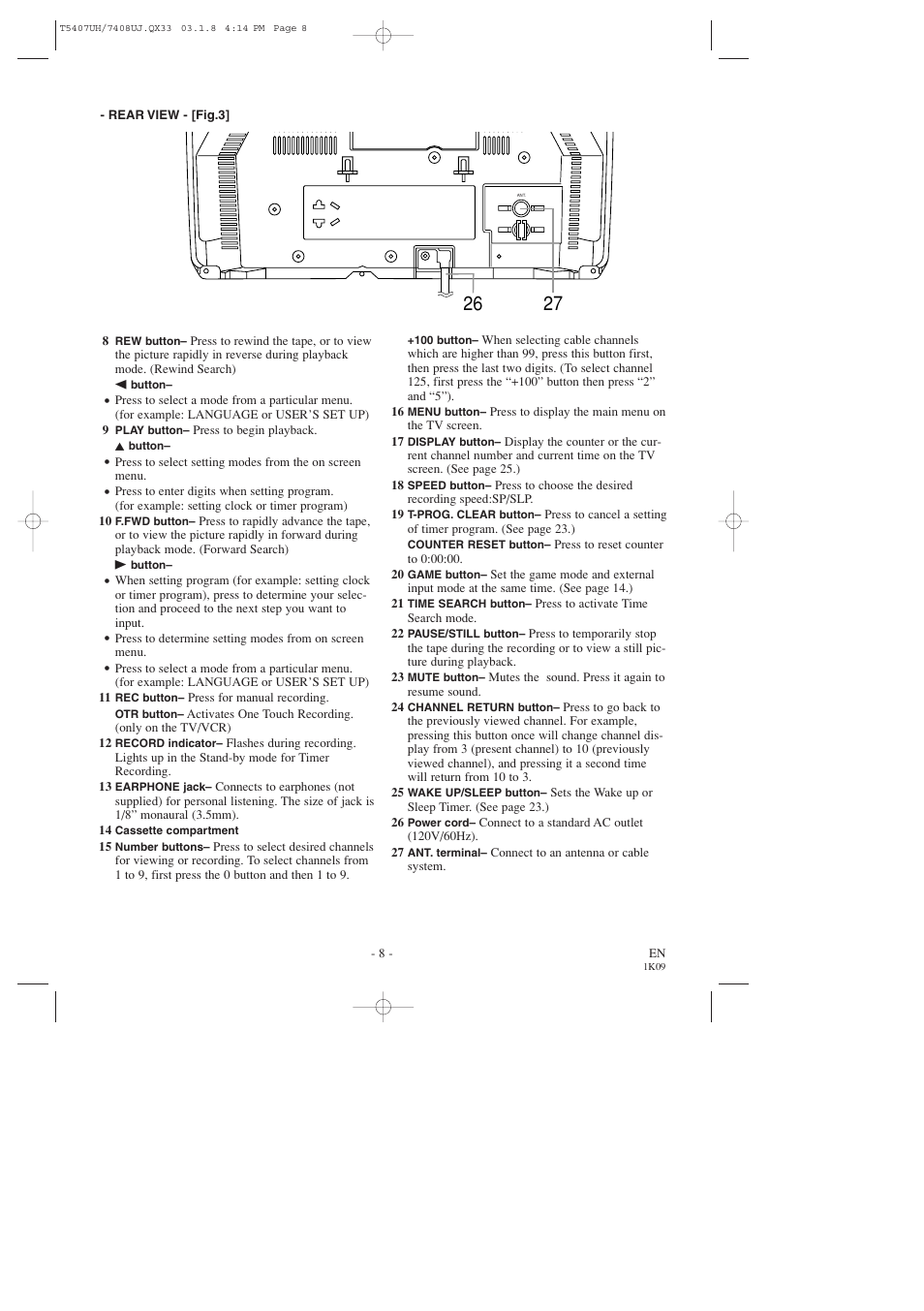 Sylvania SRC2319 User Manual | Page 8 / 32