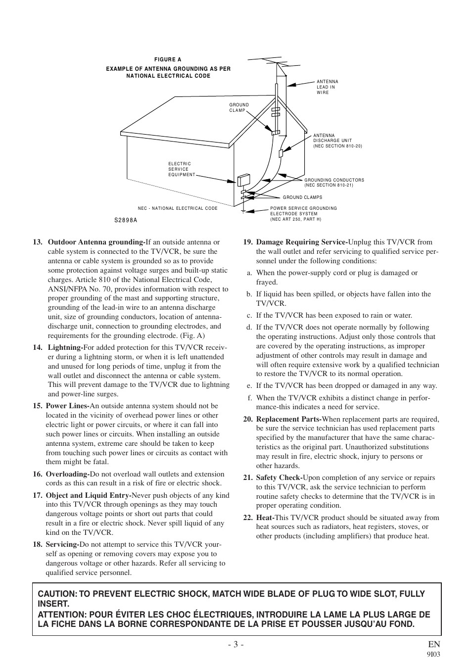 3 - en | Sylvania RSEC313E User Manual | Page 3 / 32