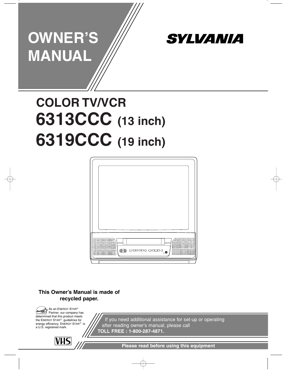 Sylvania 6319CCC User Manual | 32 pages