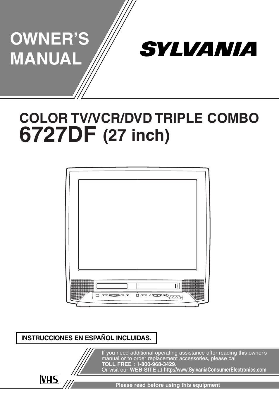 Sylvania 6727DF User Manual | 56 pages