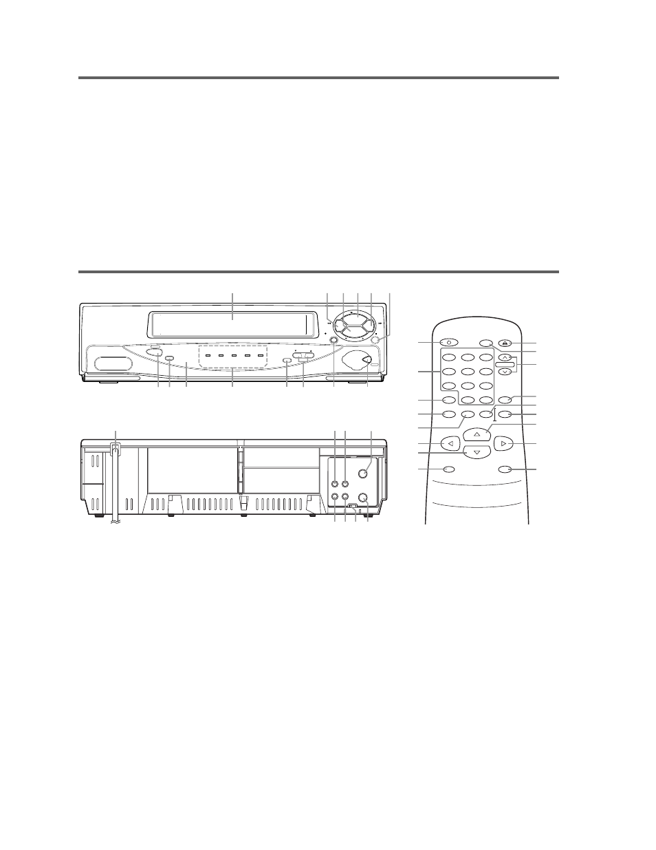 Features, Operating controls and functions, Hardware specifications | Automatic functions, Playback, Recording, Remote control, Vcr front panel, Vcr rear panel | Sylvania 6221CVB User Manual | Page 4 / 14