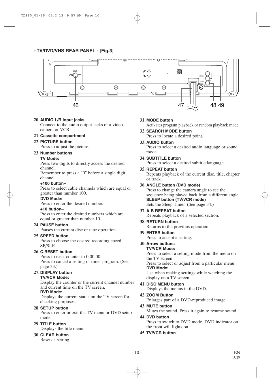 Sylvania 6719DB1 User Manual | Page 10 / 64