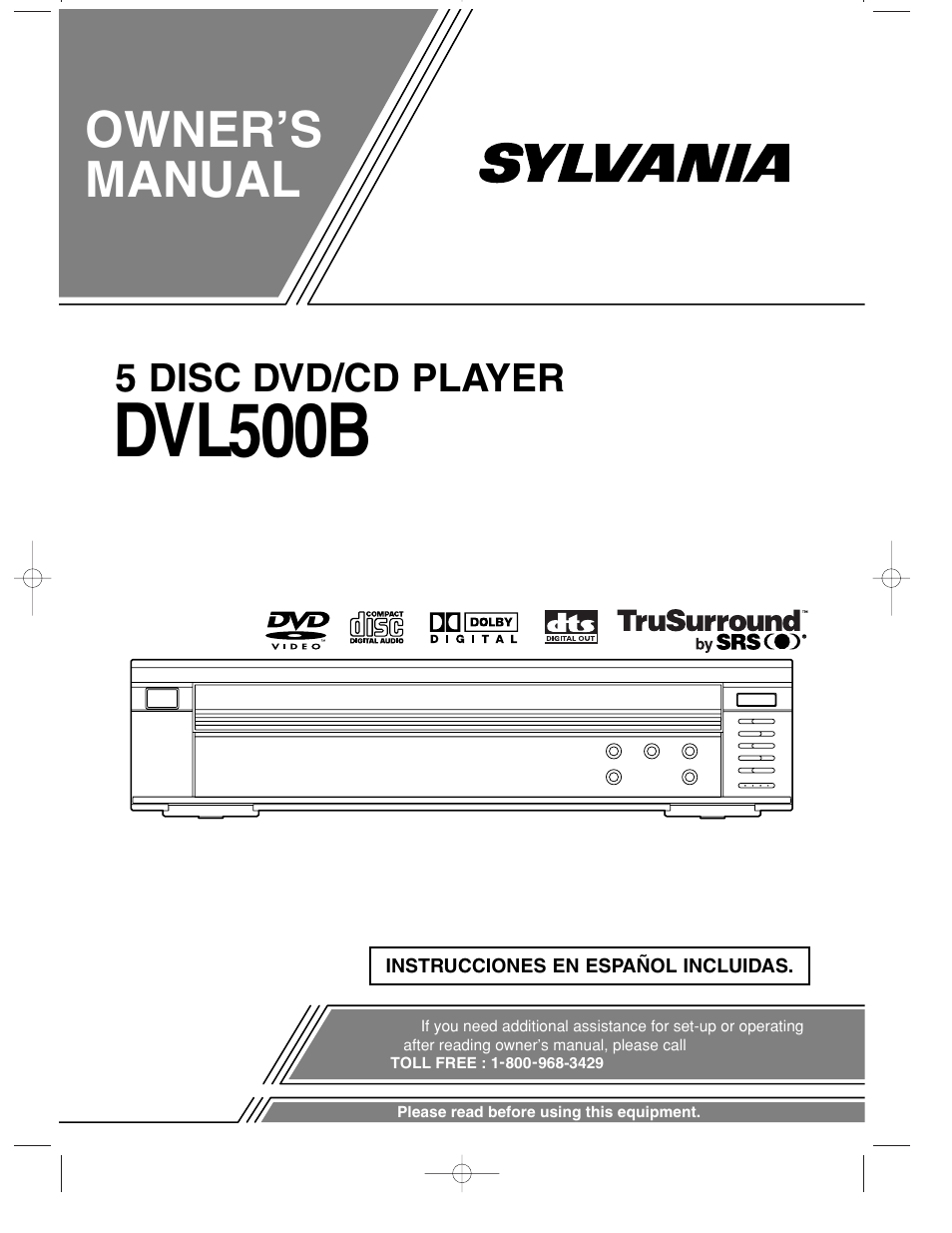 Sylvania DVL500B User Manual | 32 pages