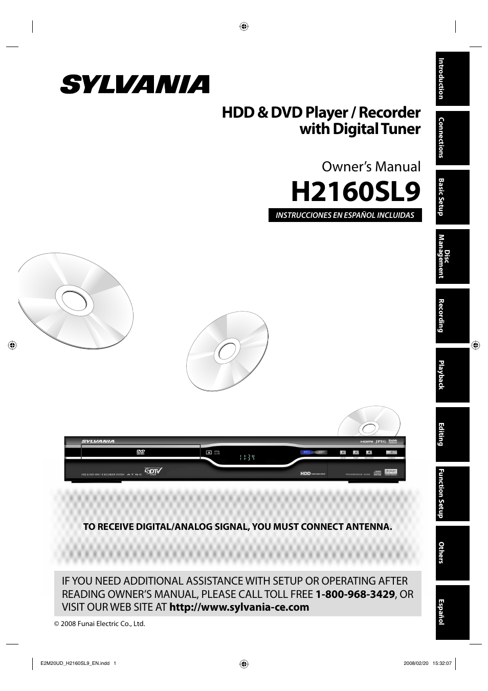 Sylvania H2160SL9 User Manual | 120 pages