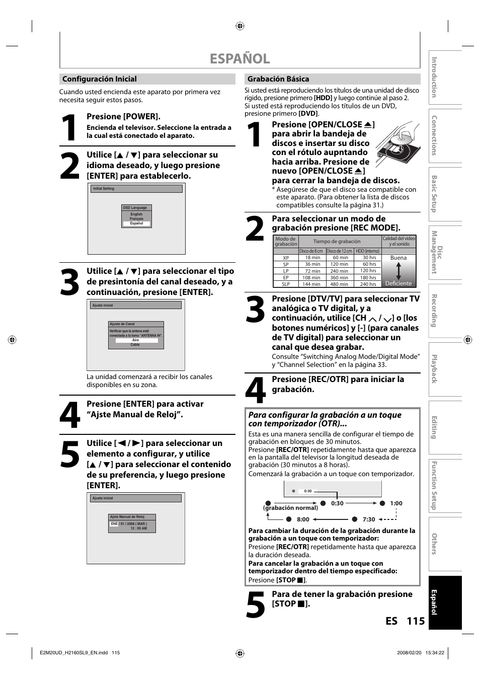 Español | Sylvania H2160SL9 User Manual | Page 117 / 120