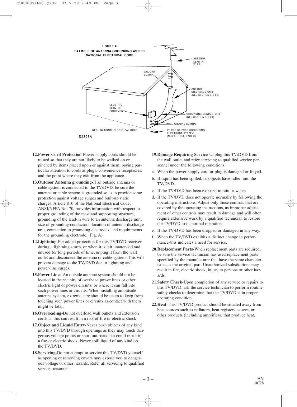 Sylvania SC519DD User Manual | Page 3 / 34