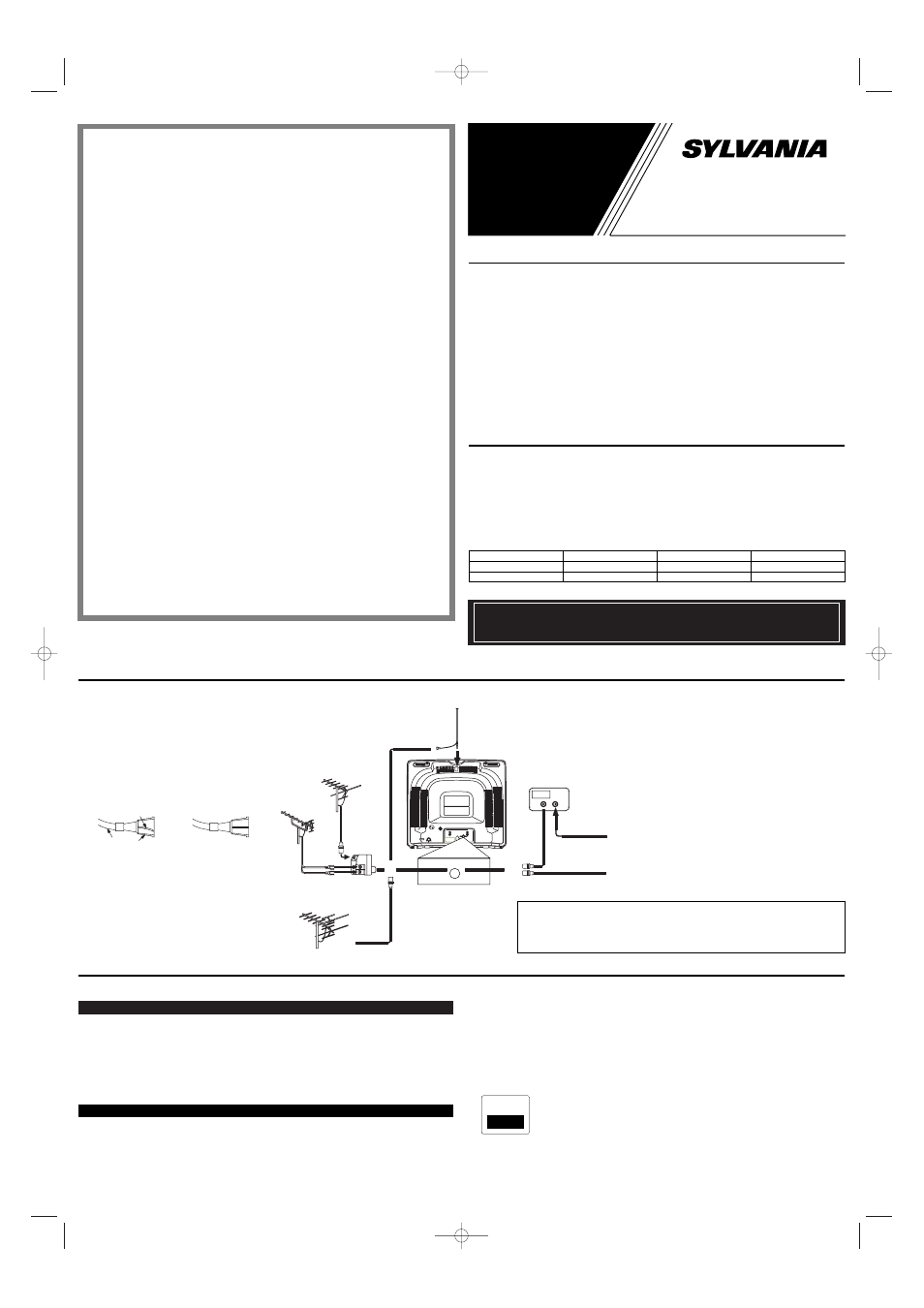 Sylvania SST4131 User Manual | 8 pages