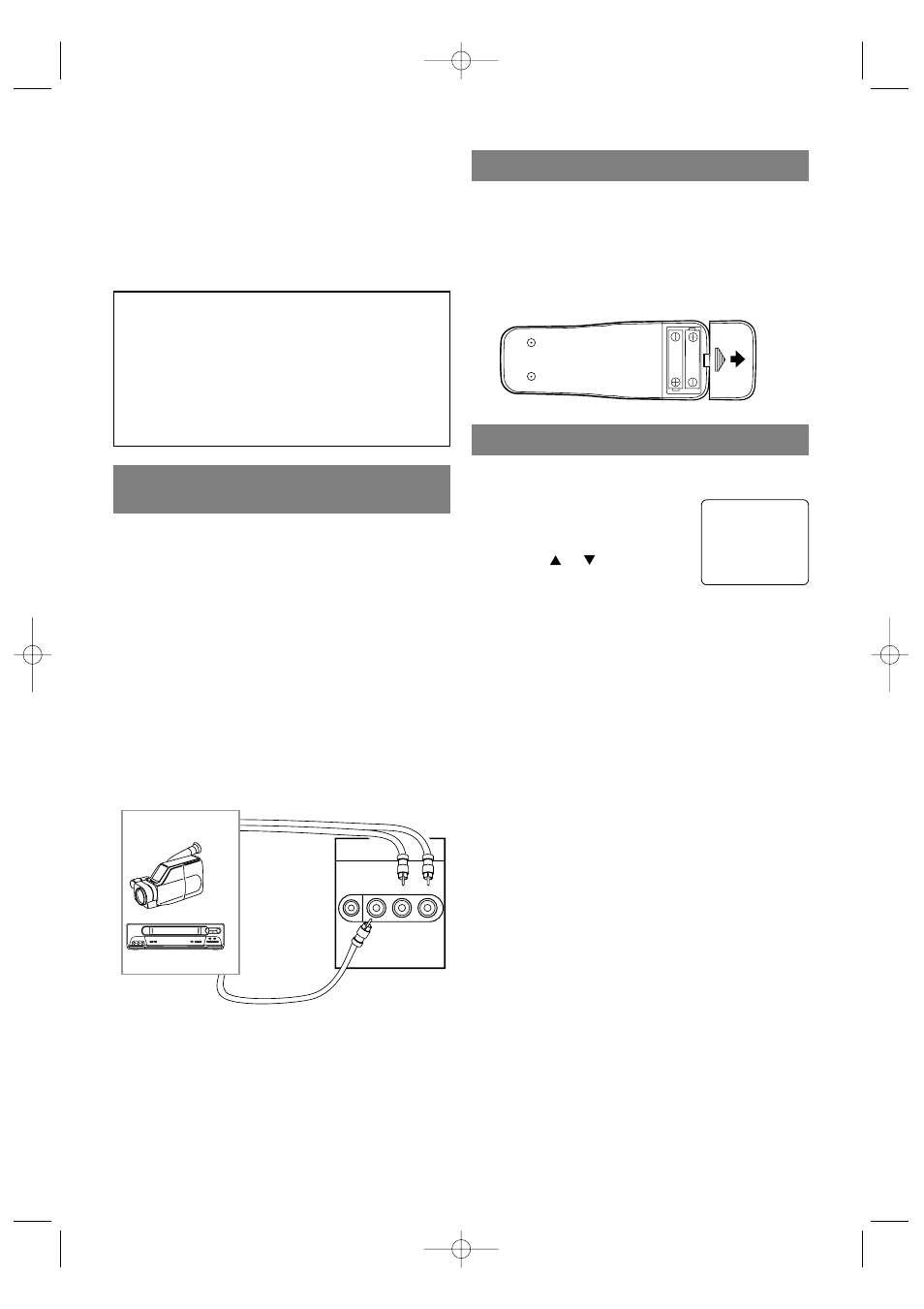 Installing the batteries, External input mode, Connecting to external input jacks | Sylvania 6719DB User Manual | Page 12 / 64