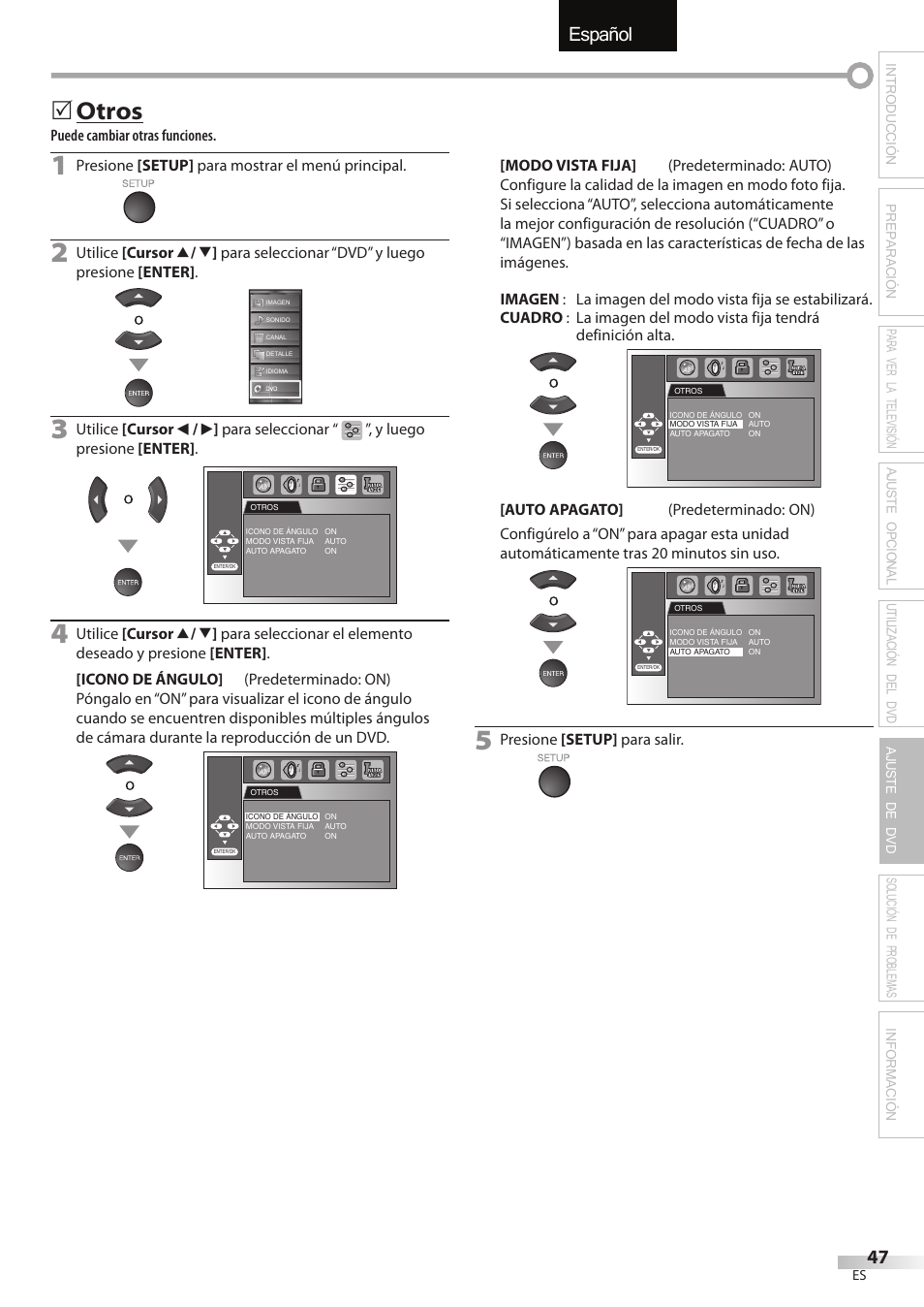 English español français, Otros | Sylvania LD195SSX User Manual | Page 155 / 162