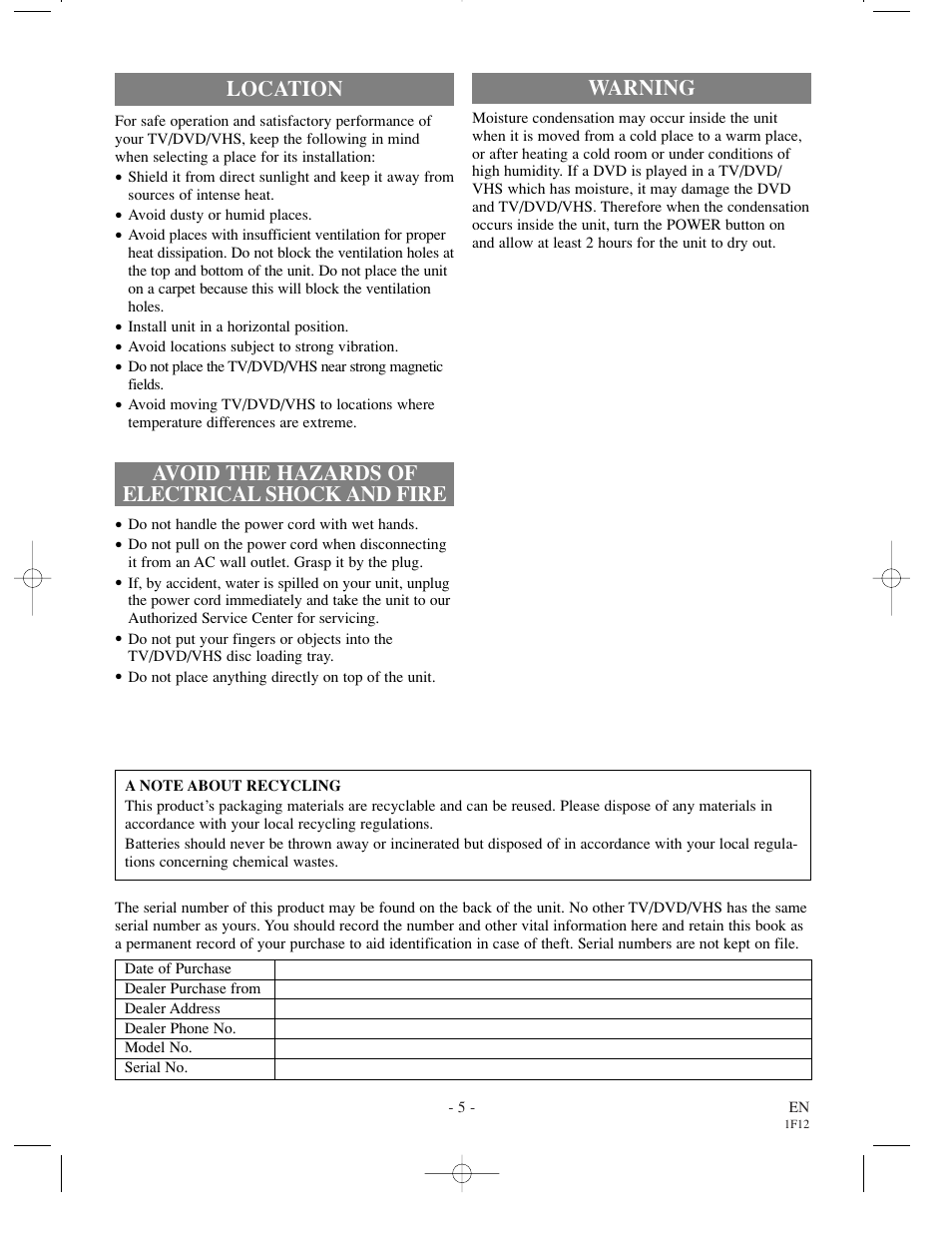 Sylvania SSC719B User Manual | Page 5 / 64