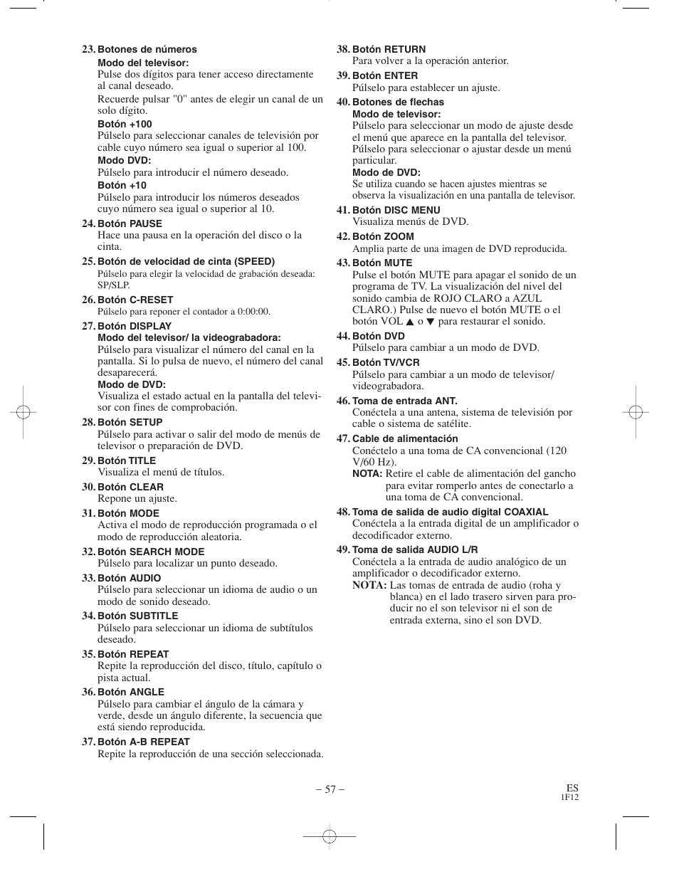 Sylvania SSC719B User Manual | Page 57 / 64