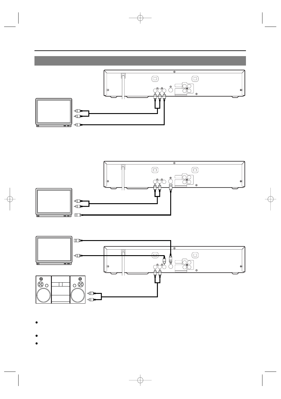 Hookups, Connecting to a tv, For tvs with s-video input jack | Fig. 1] [fig. 2] [fig. 3 | Sylvania DVL100B User Manual | Page 10 / 32