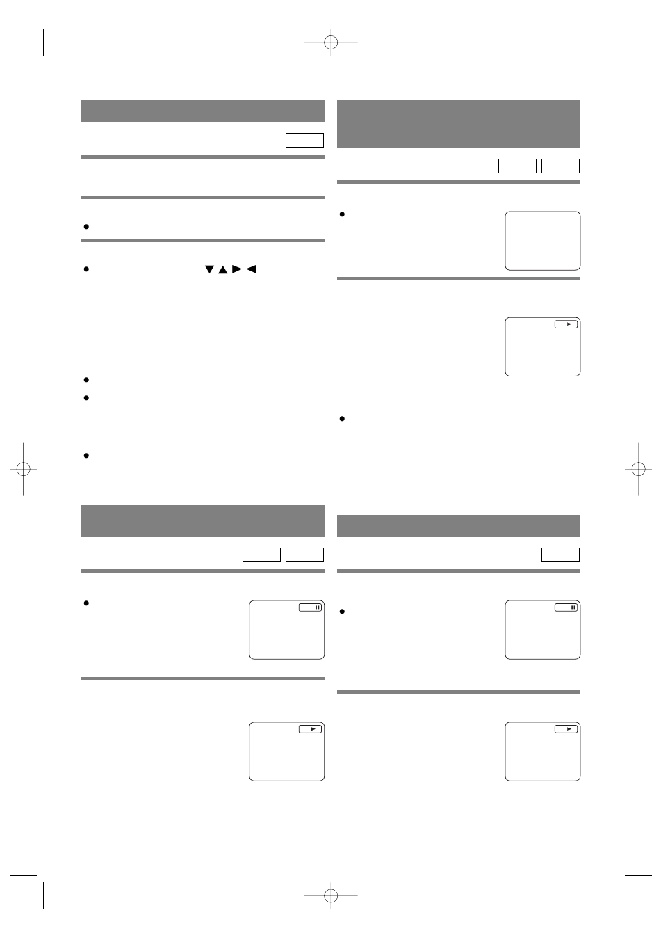 Using the title menu, Pausing playback or displaying a still picture, Stepping through frames | Calling up a menu screen during playback for dvds | Sylvania DVL100B User Manual | Page 14 / 32