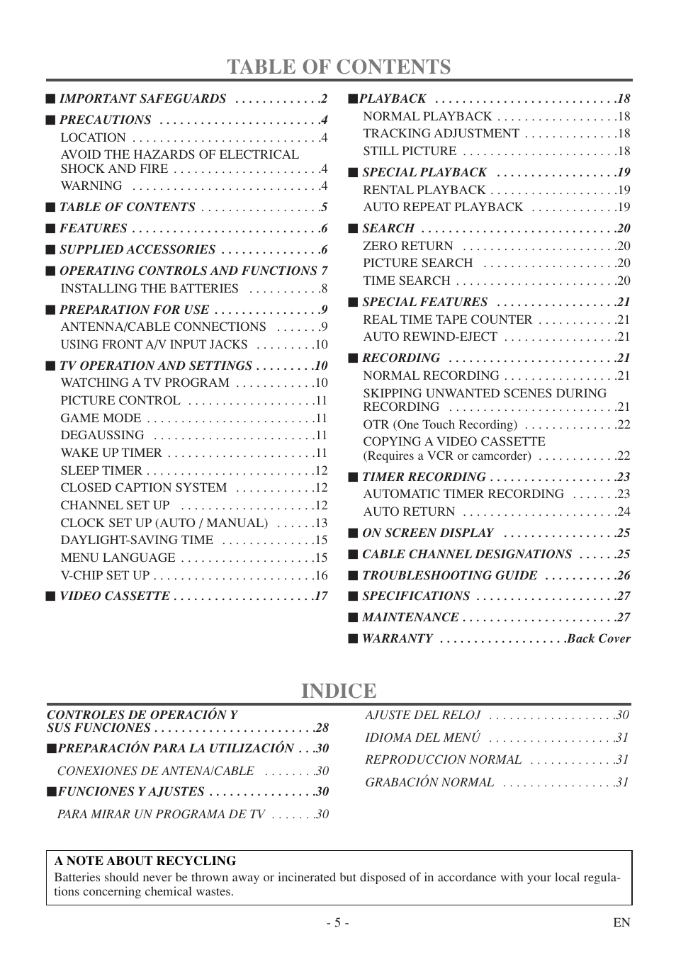 Sylvania 6313CE User Manual | Page 5 / 32