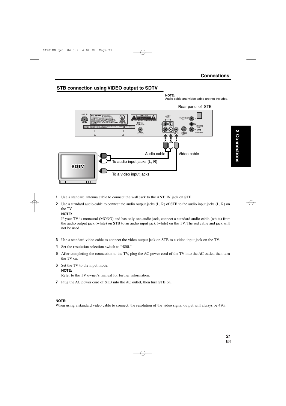 Sylvania 6900DTD User Manual | Page 21 / 96