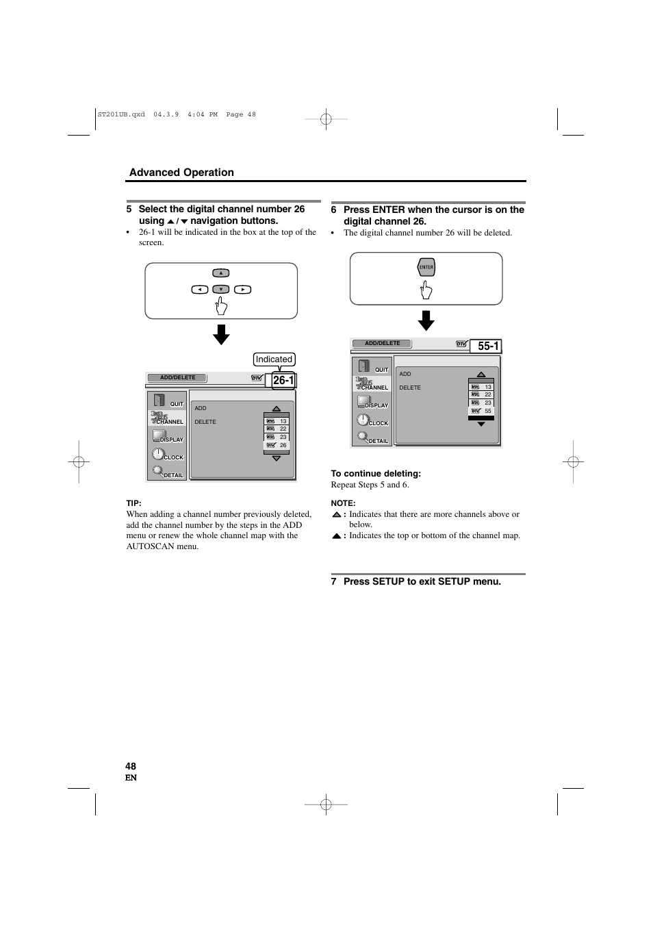 Advanced operation | Sylvania 6900DTD User Manual | Page 48 / 96