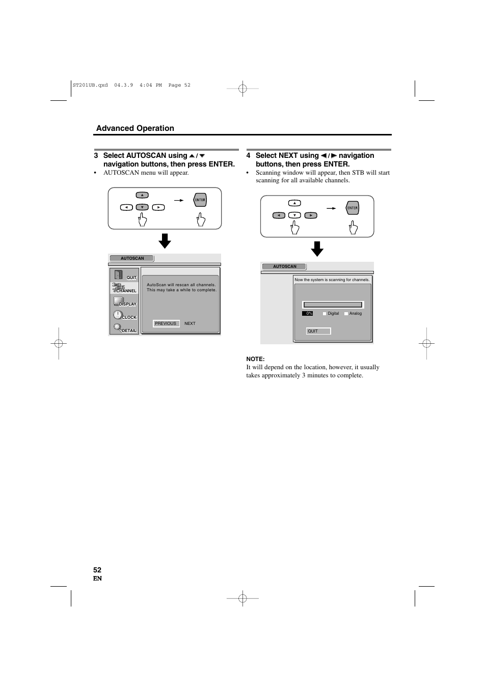 Advanced operation | Sylvania 6900DTD User Manual | Page 52 / 96