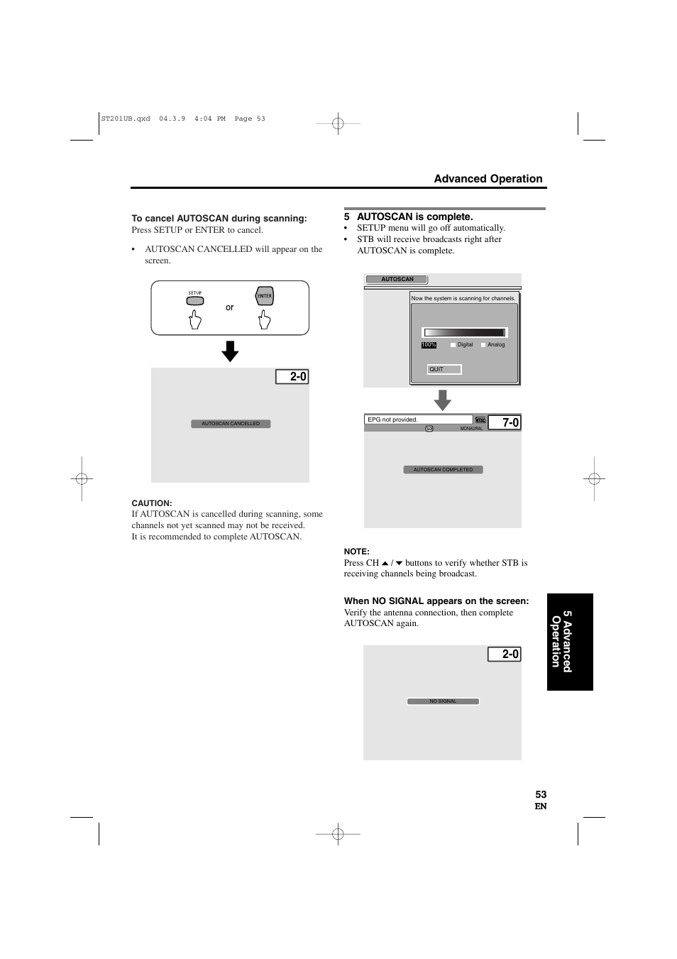 Advanced operation 5 ad v anced operation | Sylvania 6900DTD User Manual | Page 53 / 96