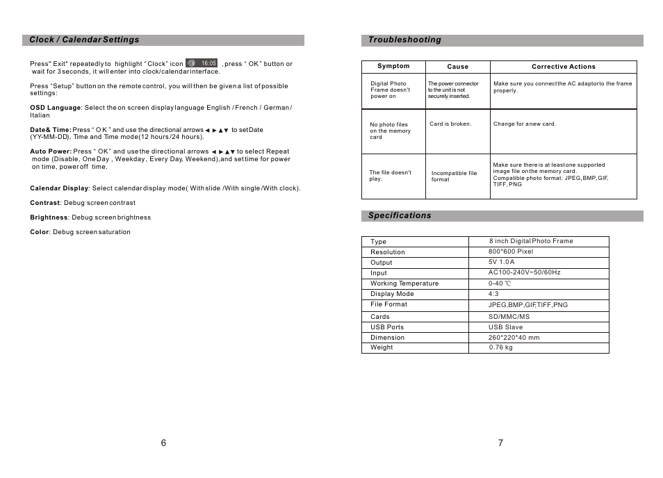 Т³гж 5 | Sylvania SDPF872 User Manual | Page 5 / 5