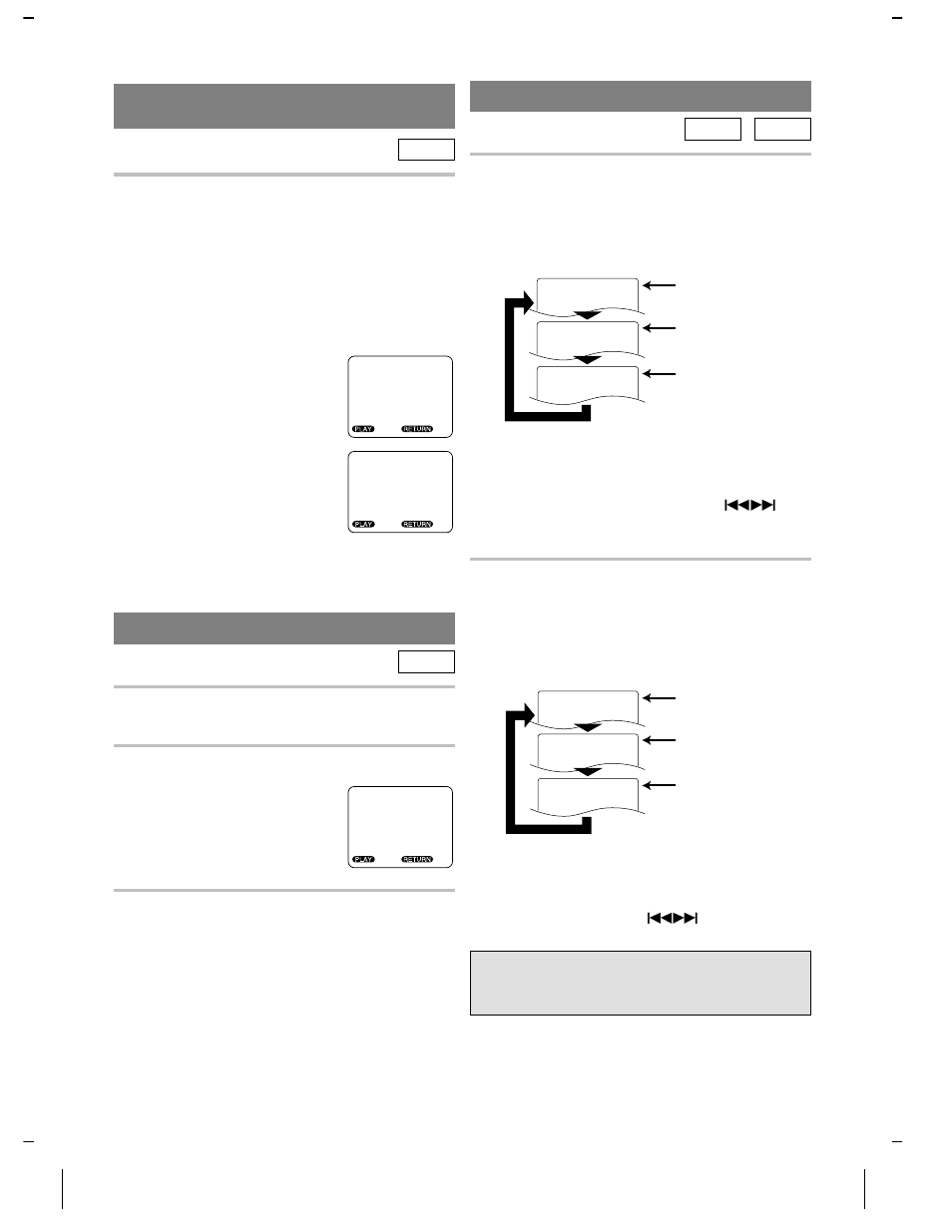 Playing from a desired title or chapter, Random (audio cd), Repeat | For dvds, For audio cds | Sylvania DVL1000 User Manual | Page 16 / 40