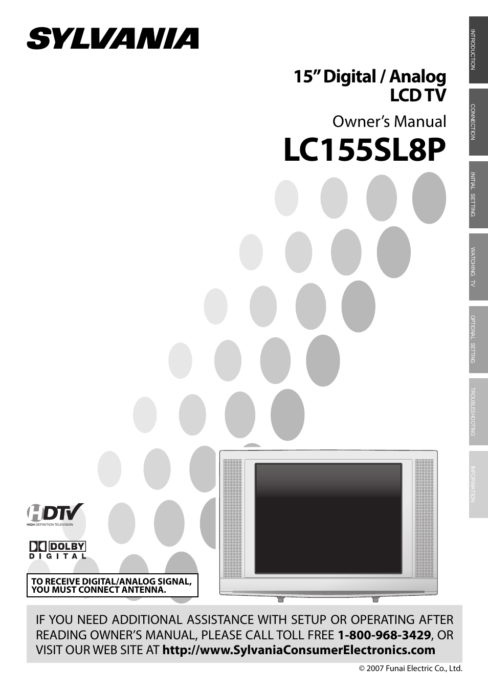 Sylvania LC155SL8P User Manual | 30 pages