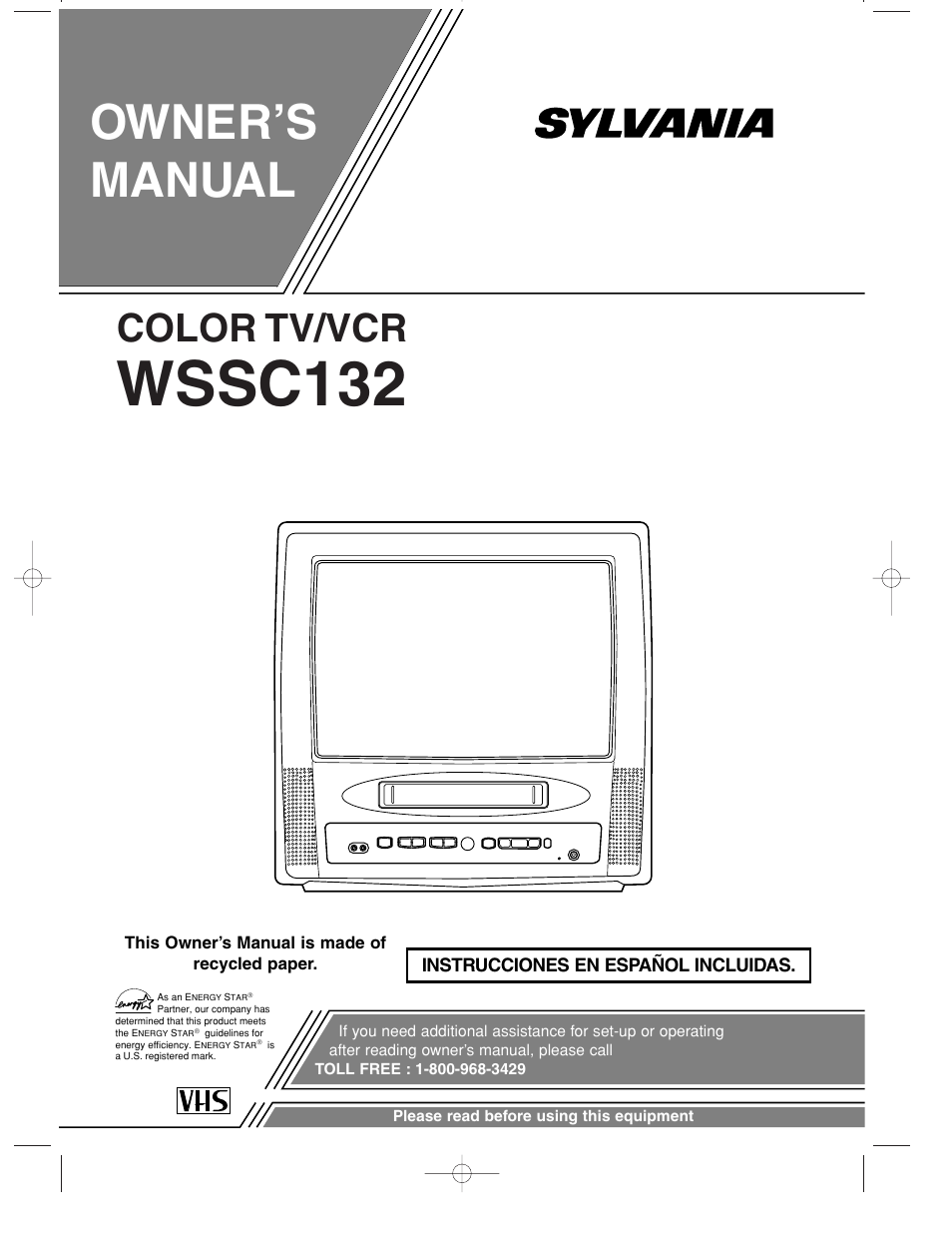 Sylvania WSSC132 User Manual | 32 pages