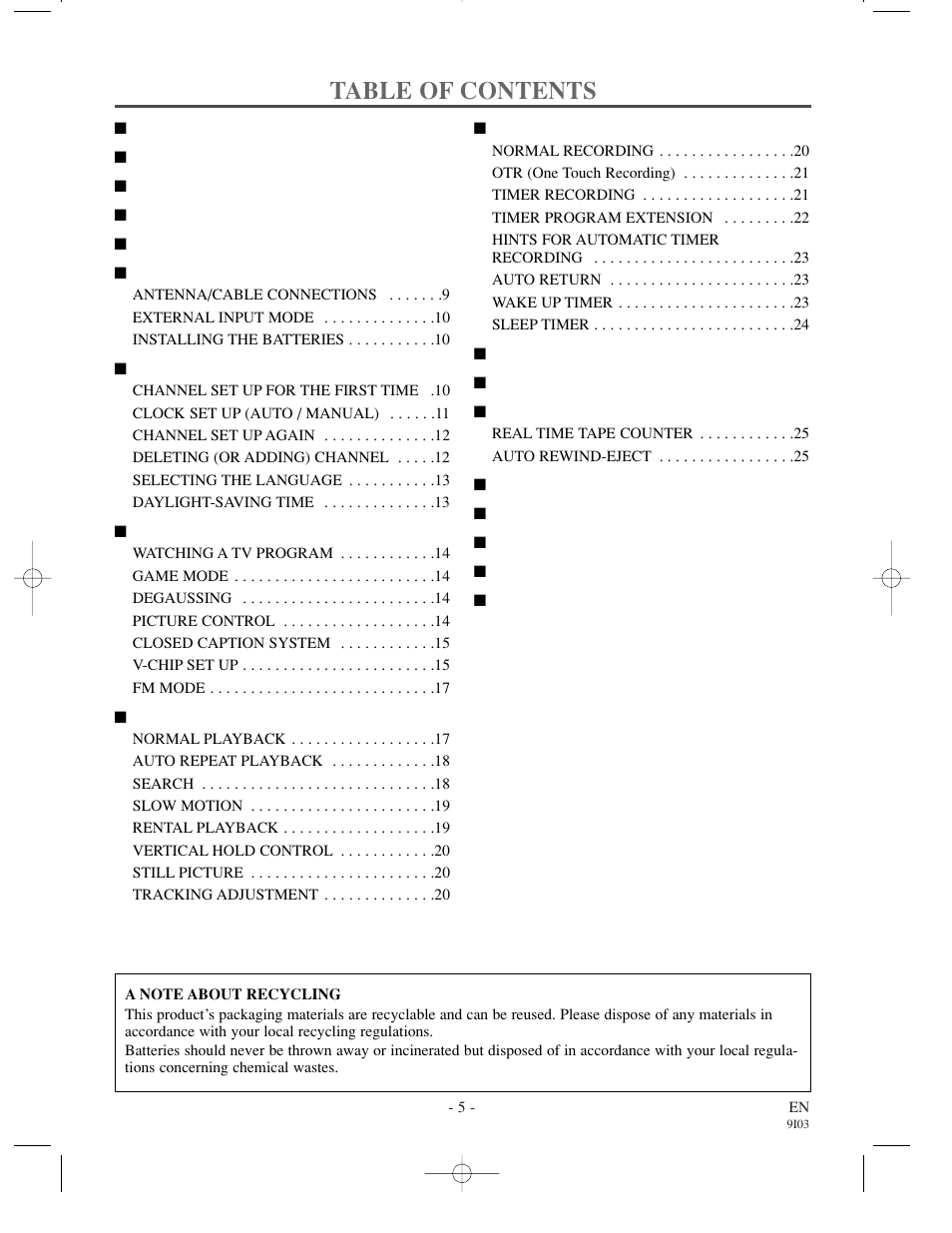 Sylvania WSSC132 User Manual | Page 5 / 32