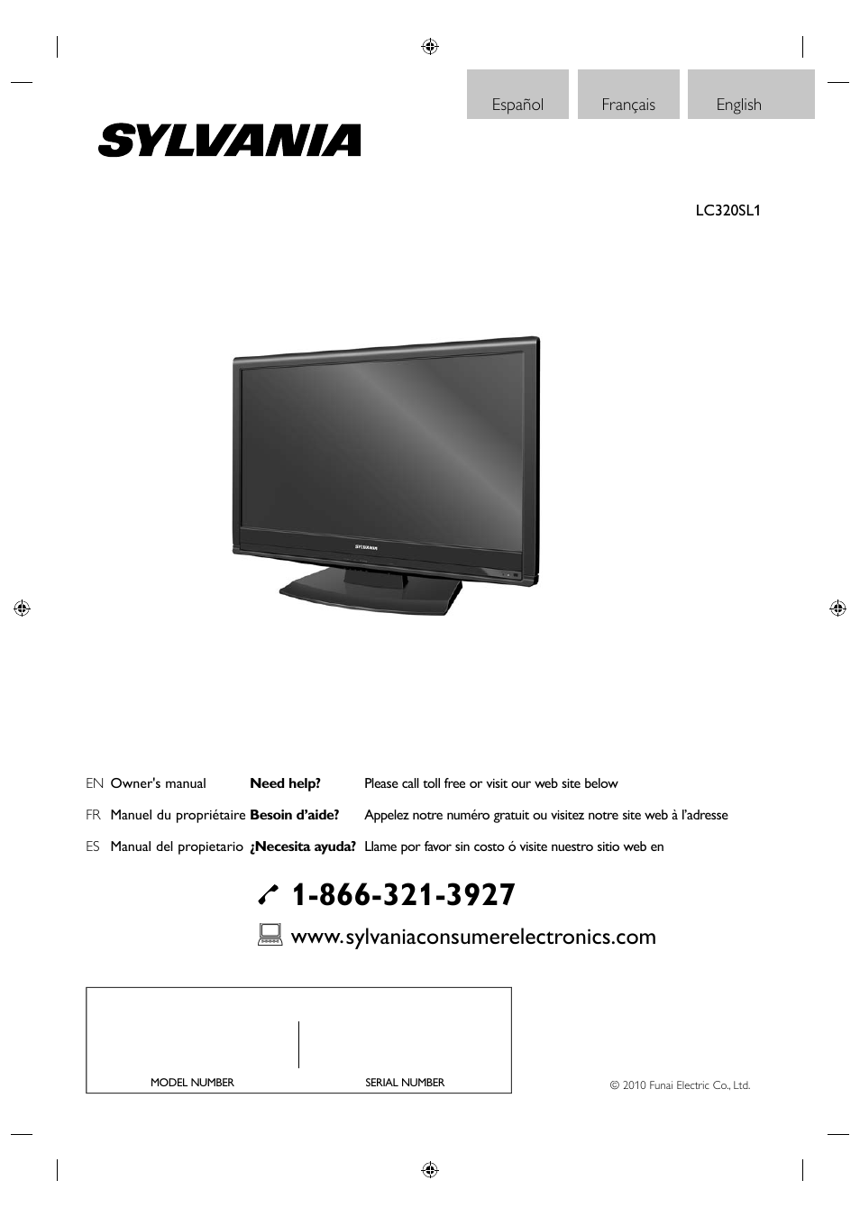 Sylvania LC320SL1 User Manual | Page 46 / 120