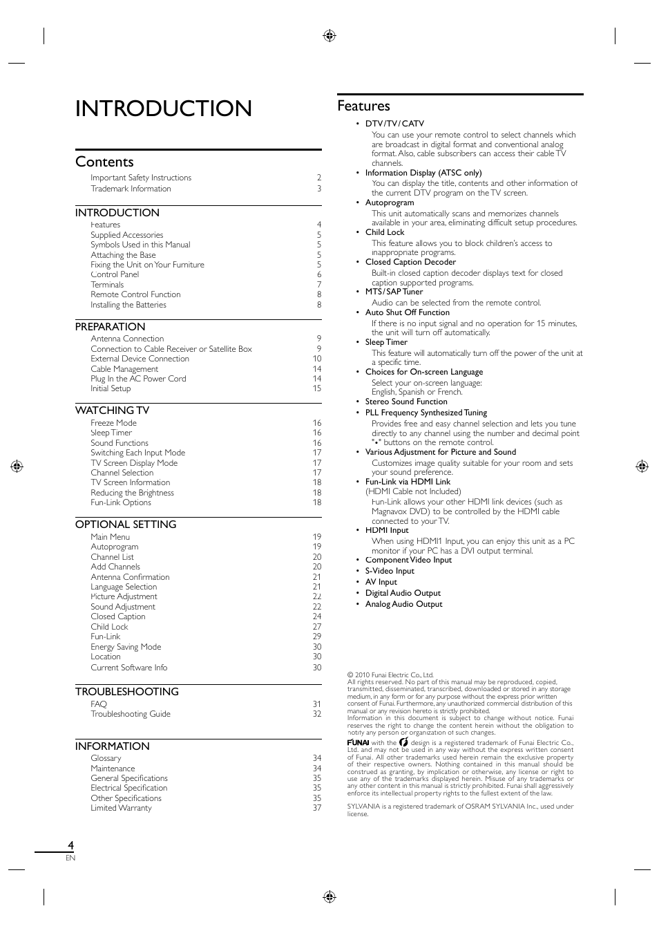 Sylvania A01PDUH User Manual | Page 12 / 120