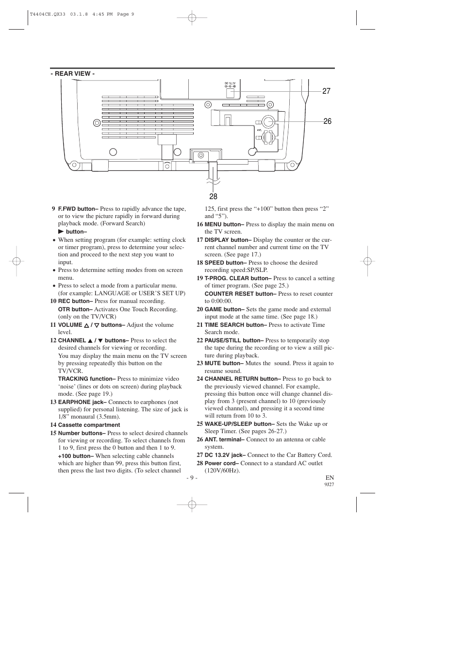 Sylvania C6309CD User Manual | Page 9 / 30