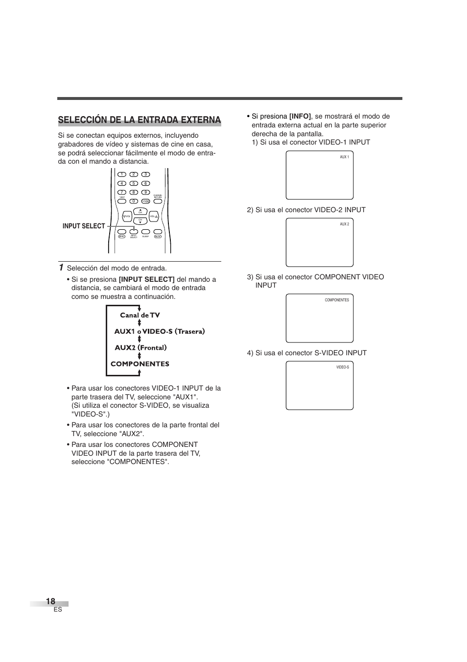 Selección de la entrada externa | Sylvania 6427GFG User Manual | Page 56 / 76