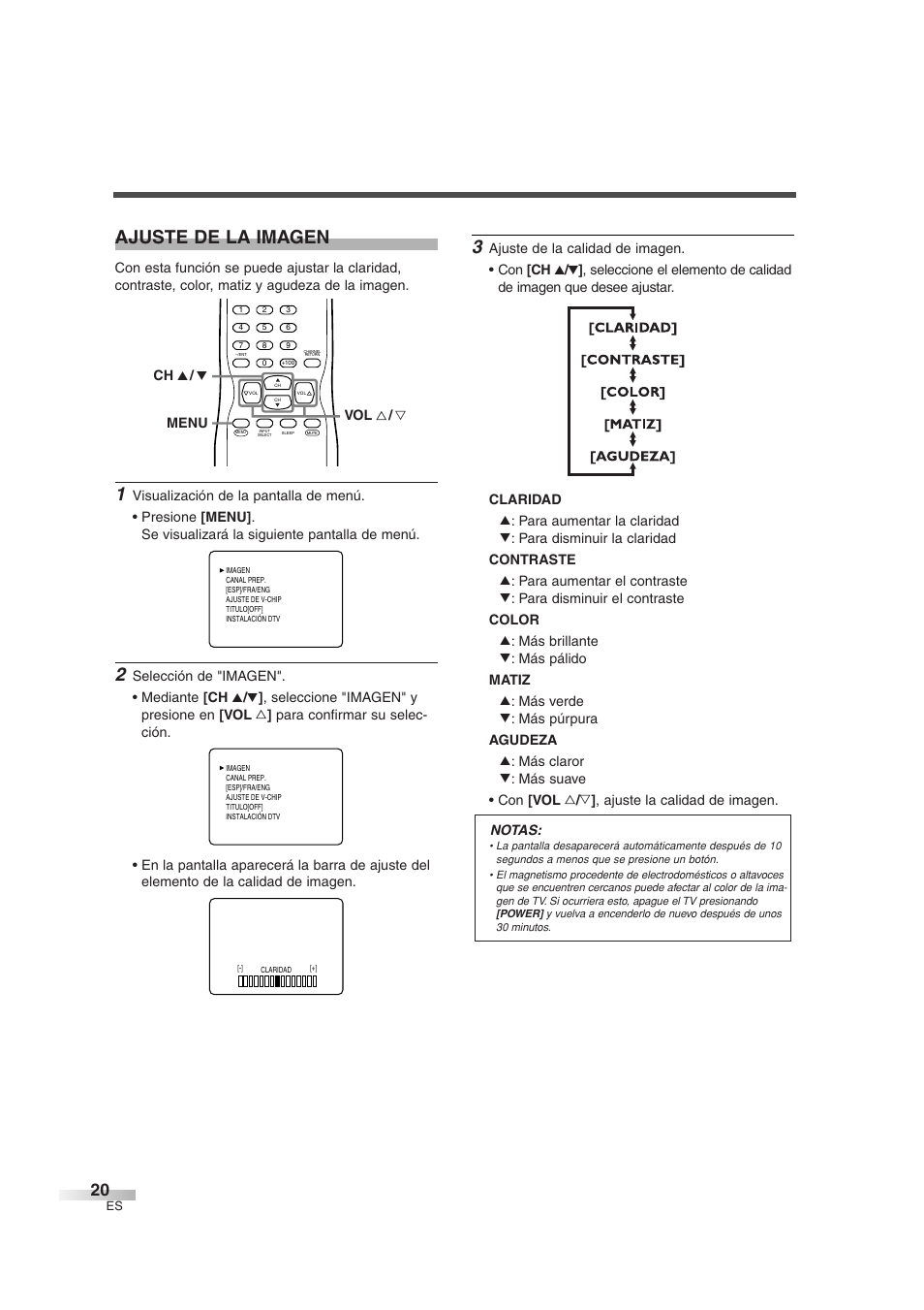 Ajuste de la imagen | Sylvania 6427GFG User Manual | Page 58 / 76