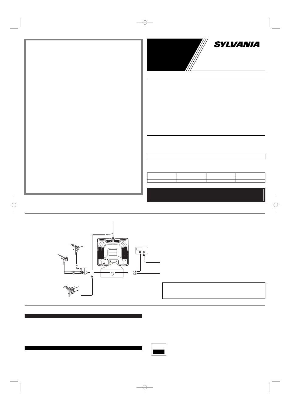 Sylvania 6419TBF User Manual | 8 pages