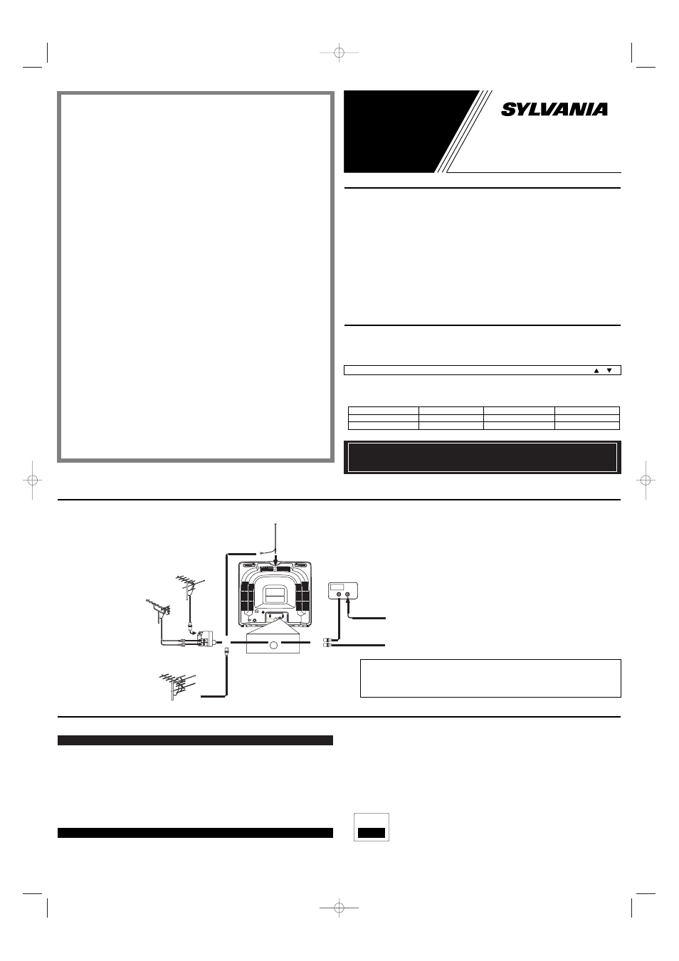 Manual del usuario, 6419tbf, Conexiones de la antena/cable precauciones | Características, Subtitulos narrativos, Ant.in, Televisor a color de 19 pulgadas | Sylvania 6419TBF User Manual | Page 5 / 8