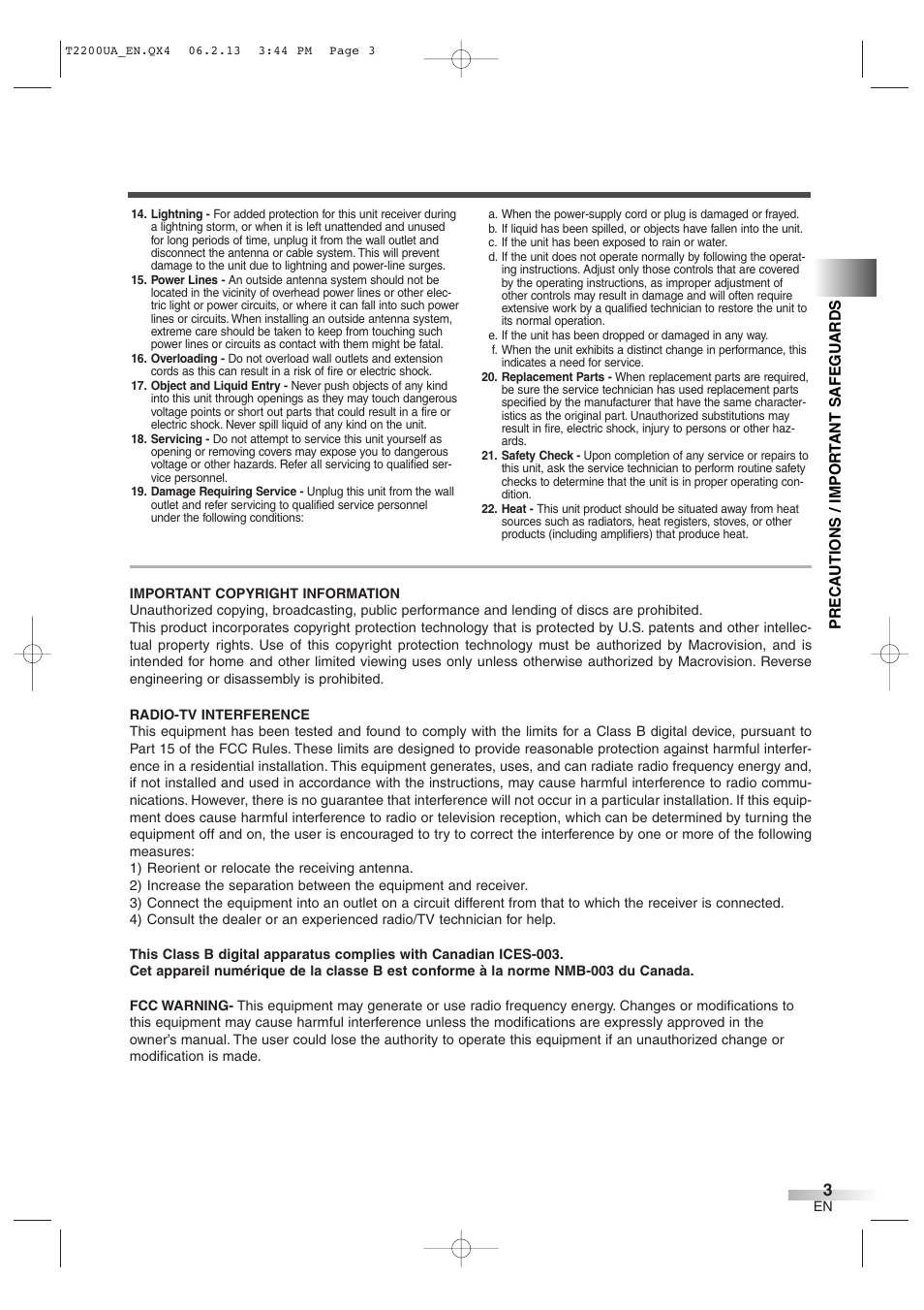 Sylvania 6724DG User Manual | Page 3 / 44