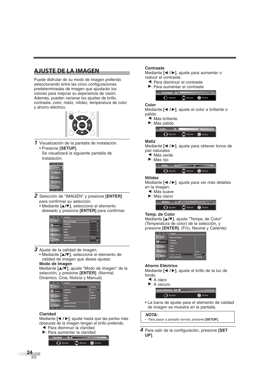 Ajuste de la imagen | Sylvania 6626LG User Manual | Page 60 / 72