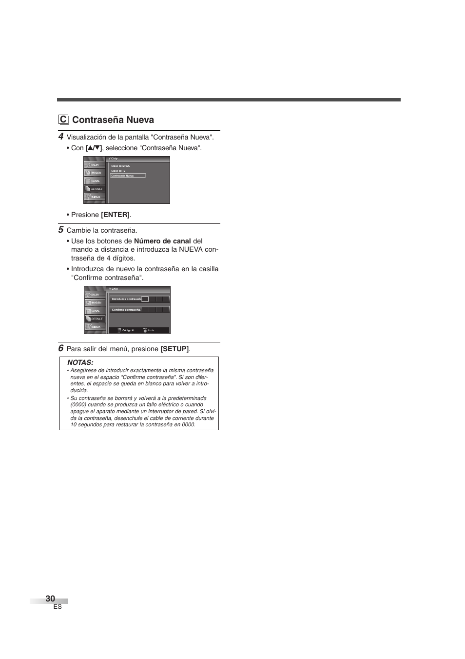 C contraseña nueva | Sylvania 6626LG User Manual | Page 66 / 72