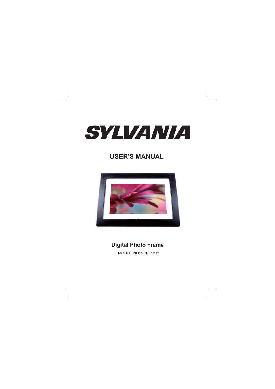Sylvania SDPF1033 User Manual | 22 pages