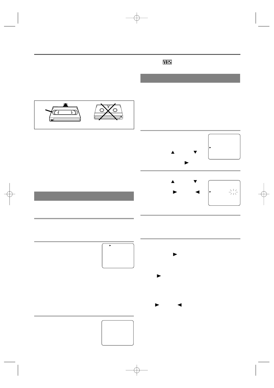 Playback, Normal playback, Auto repeat playback | Inserting a cassette, Precautions | Sylvania 6313CB User Manual | Page 17 / 32