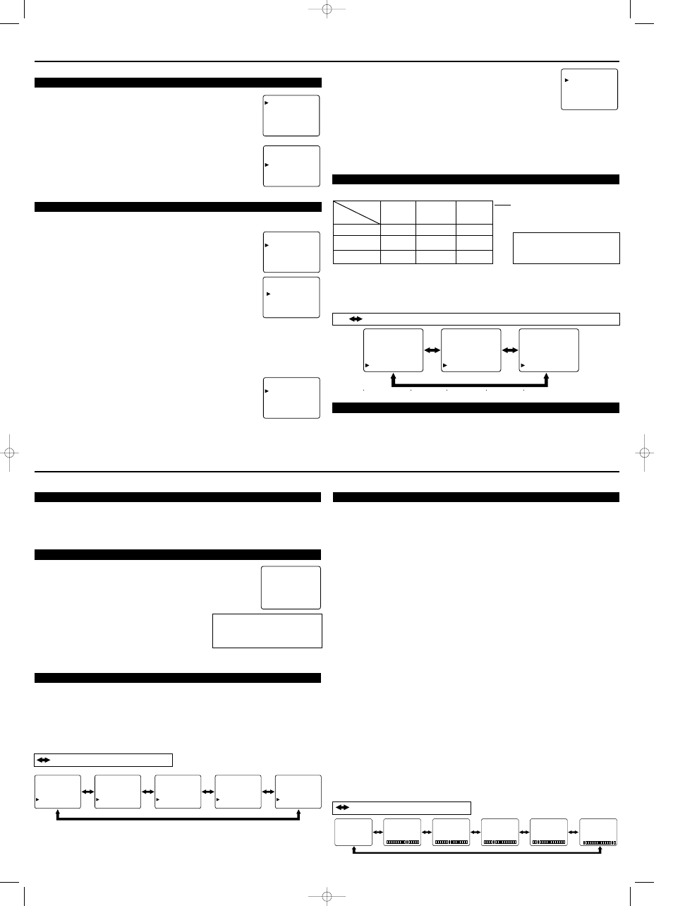Preparation for use operations, Watching a tv program, Setting the sleep timer | Closed caption selection, Picture adjustment, Language selection, Channel presetting, Mts (multi-channel television sound) system, Resume function | Sylvania 6420FD User Manual | Page 3 / 4