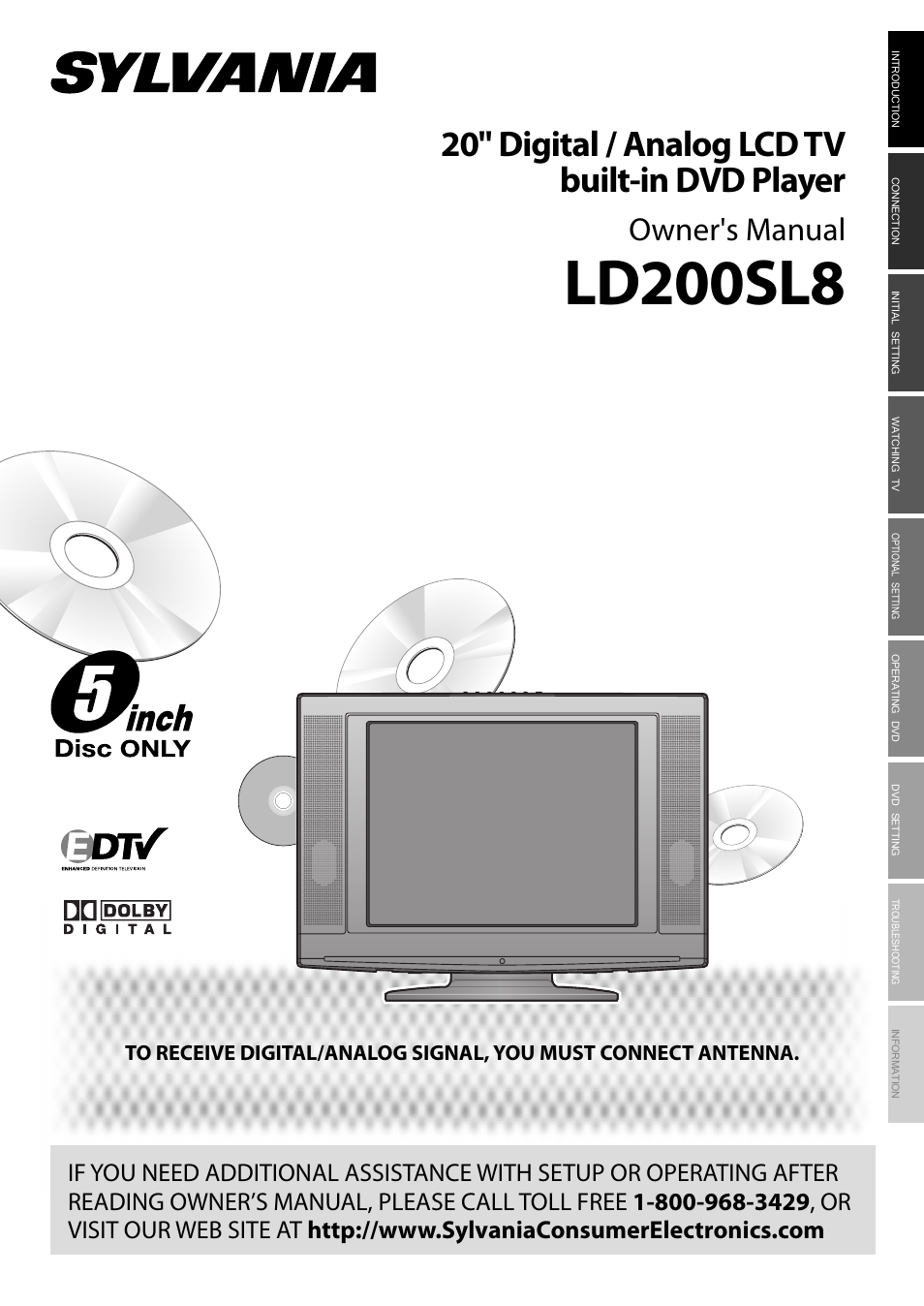 Sylvania LD200SL8 User Manual | 48 pages