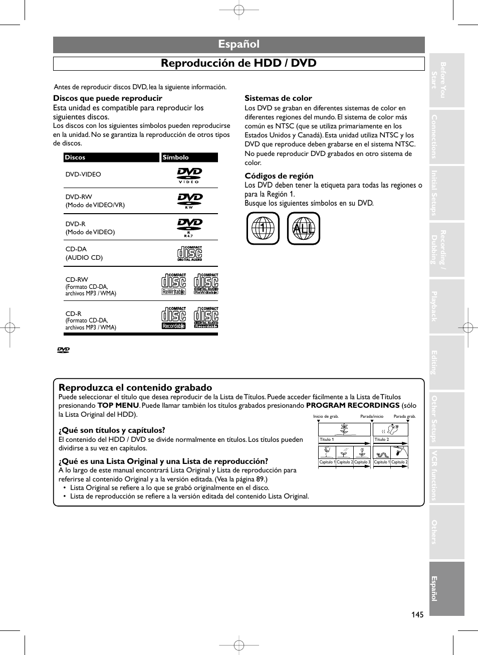 Sylvania HDRV200F User Manual | Page 153 / 156