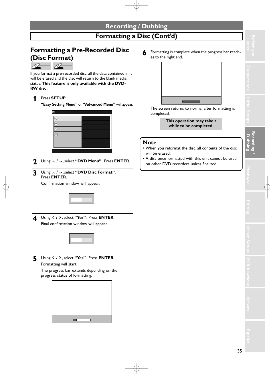 Recording / dubbing | Sylvania HDRV200F User Manual | Page 43 / 156