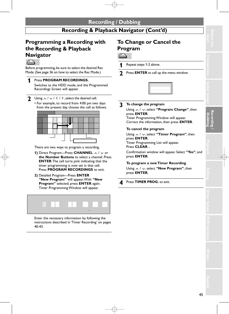 Recording / dubbing | Sylvania HDRV200F User Manual | Page 53 / 156
